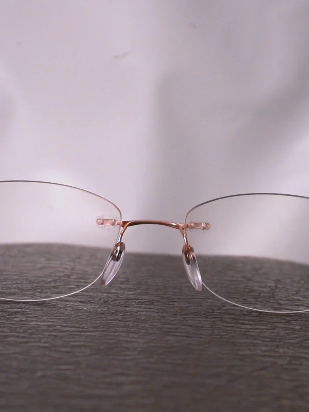 Silhouette Titan Frameless Red and Gold Eyeglasses Made in Austria